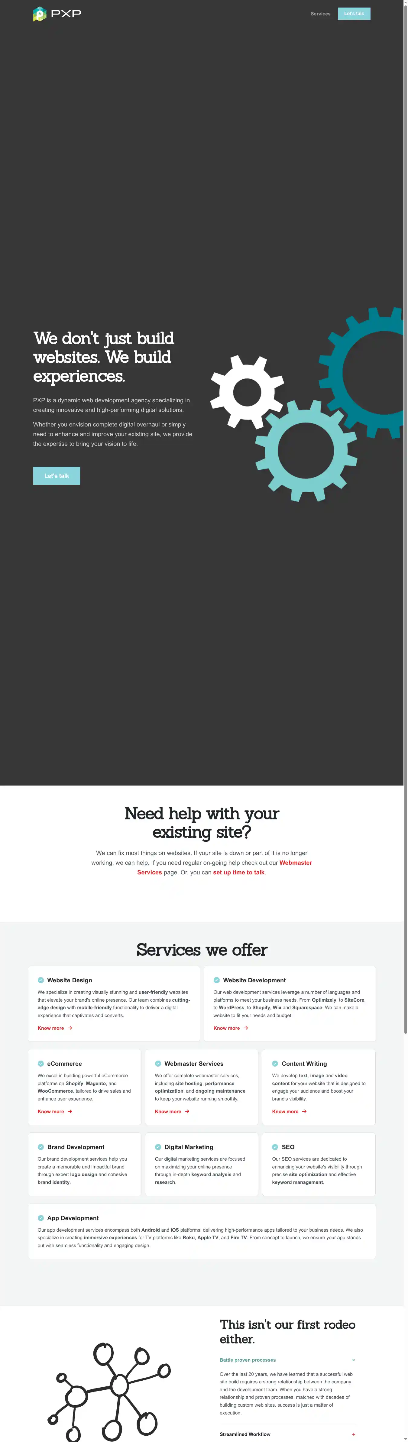 Full-page screenshot of Homepage as rendered during the desktop scan.
